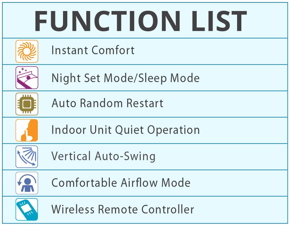 Cooling King Function List